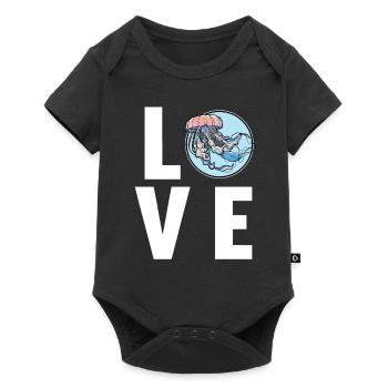 Jellyfish Jellyfish - Baby Premium short-sleeve bodysuit - black - Front