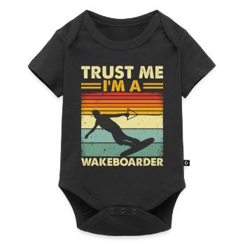 Wakeboarder Wakeboard - Croyez-moi, je suis un - Body à manches courtes Premium Bébé - noir - Devant