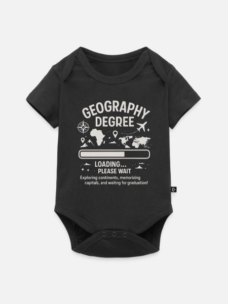 Geographie-Studium Laden - Baby Premium Kurzarmbody - Schwarz