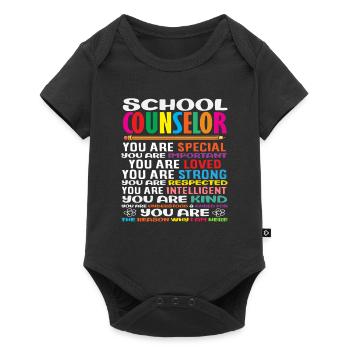 Conseiller scolaire Vous êtes particulièrement aimé - Body à manches courtes Premium Bébé - noir - Devant