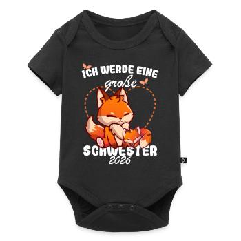 Announcing offspring I'm going to be a big sister in 2026 - Baby Premium short-sleeve bodysuit - black - Front