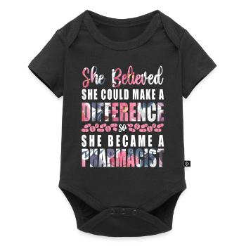 Pharmacy Tech Technician - Baby Premium Kurzarmbody - Schwarz - Vorne