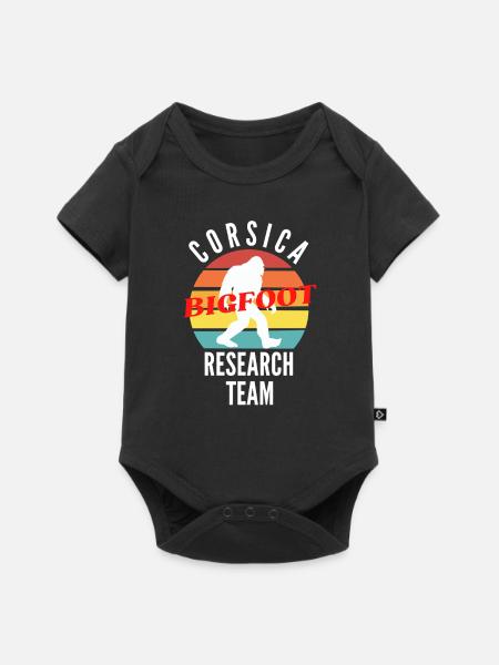 CORSICA BIGFOOT RESEARCH TEAM - Body à manches courtes Premium Bébé - noir