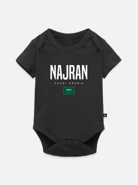 Najran Saudi-Arabien - Baby Premium Kurzarmbody - Schwarz