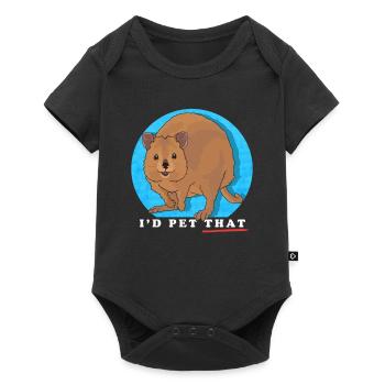 Quokka Short-tailed Kangaroo Quokkas Gifts - Baby Premium short-sleeve bodysuit - black - Front