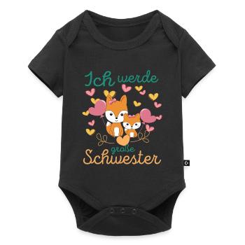 Big sister again soon: Foxes announce in 2026 - Baby Premium short-sleeve bodysuit - black - Front