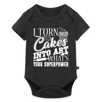 Baker Baker Turn Cakes Into Art - Baby Premium short-sleeve bodysuit - black - Front