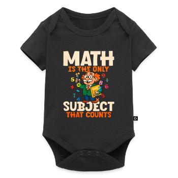 Mathe - Baby Premium Kurzarmbody - Schwarz - Vorne