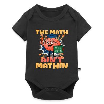 Mathe - Baby Premium Kurzarmbody - Schwarz - Vorne