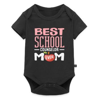 Best School Counselor Mom Ever - Baby Premium short-sleeve bodysuit - black - Front