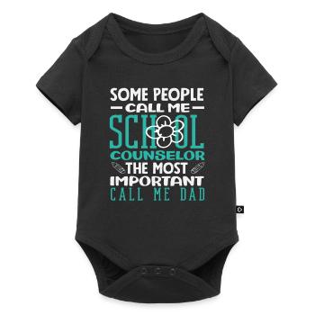 Certains m’appellent conseiller scolaire, papa - Body à manches courtes Premium Bébé - noir - Devant