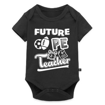 Future PE Teacher - Baby Premium short-sleeve bodysuit - black - Front