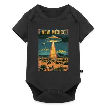 New Mexico UFO Landscape Retro Science Fiction - Baby Premium short-sleeve bodysuit - black - Front