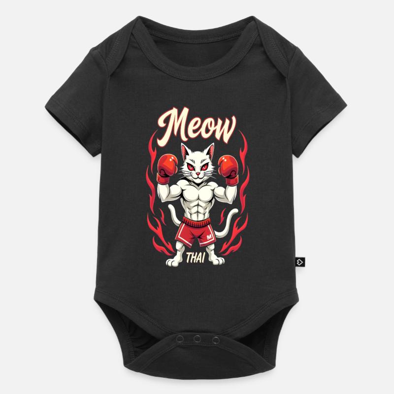 Drôle Muay Thai Boxe Muay Thai - Body à manches courtes Premium Bébé - noir