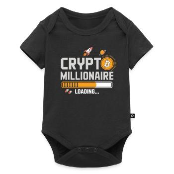 Crypto Loading – Become a Millionaire - Baby Premium short-sleeve bodysuit - black - Front