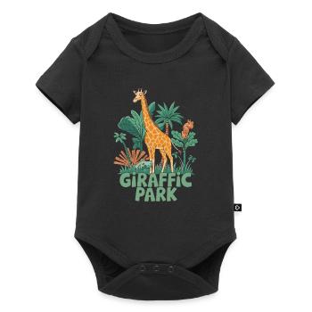 Giraffic Park Safari Adventure - Baby Premium short-sleeve bodysuit - black - Front
