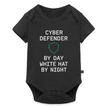 Cybersécurité Info Sec White Hat Hacker Éthique - Body à manches courtes Premium Bébé - noir - Devant