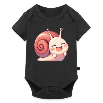Escargots Escargot - Body à manches courtes Premium Bébé - noir - Devant