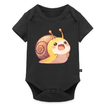Escargots Escargot - Body à manches courtes Premium Bébé - noir - Devant