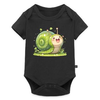 Escargots Escargot - Body à manches courtes Premium Bébé - noir - Devant