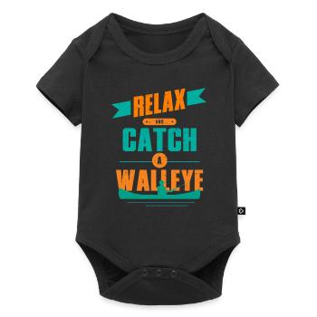 Perche Glasseye Attrapez un doré jaune - Body à manches courtes Premium Bébé - noir - Devant