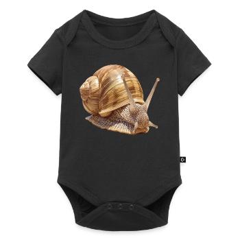 Escargots Escargot - Body à manches courtes Premium Bébé - noir - Devant