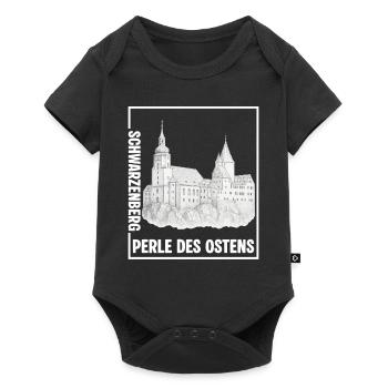 Schwarzenberg Perle - Baby Premium Kurzarmbody - Schwarz - Vorne