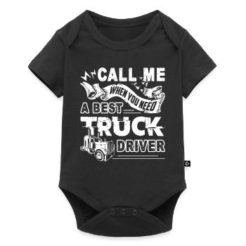 Truck Driver Best Truck Driver - Baby Premium short-sleeve bodysuit - black - Front