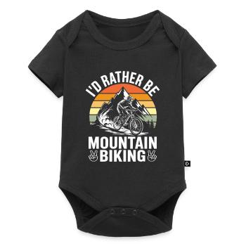 VTT Vélo Cyclisme - Body à manches courtes Premium Bébé - noir - Devant