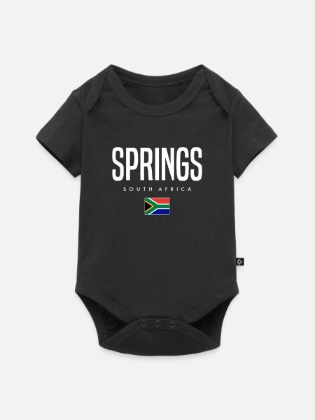 Springs Südafrika - Baby Premium Kurzarmbody - Schwarz