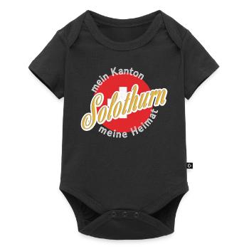 Meine Heimat Solothurn Geschenk - Baby Premium Kurzarmbody - Schwarz - Vorne