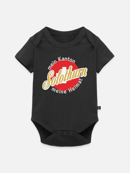 Meine Heimat Solothurn Geschenk - Baby Premium Kurzarmbody - Schwarz