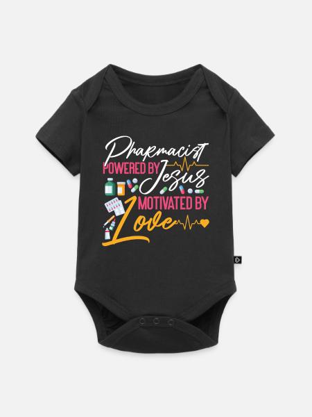 Pharmacy Tech Technician - Baby Premium Kurzarmbody - Schwarz