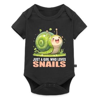 Escargots Escargot - Body à manches courtes Premium Bébé - noir - Devant