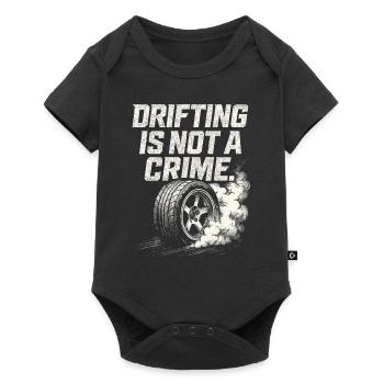 Driften ist kein Verbrechen - Baby Premium Kurzarmbody - Schwarz - Vorne