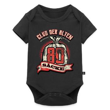 Club der alten Säcke, 80. Geburtstag - Baby Premium Kurzarmbody - Schwarz - Vorne