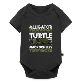Alligator turtle - Baby Premium short-sleeve bodysuit - black - Front