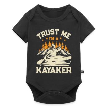 Canoeing Kayaking - Trust me I'm a Kayaker - Baby Premium short-sleeve bodysuit - black - Front