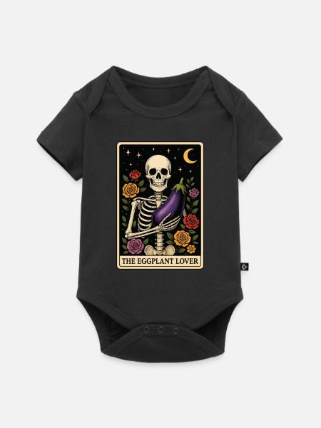 Aubergine Tarot - Baby Premium Kurzarmbody - Schwarz