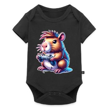 Capybara Gaming - Baby Premium short-sleeve bodysuit - black - Front