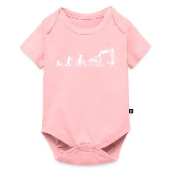 Evolution Lovers of excavators - Baby Premium short-sleeve bodysuit - rose - Front
