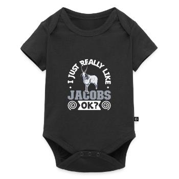 I love my Jacob sheep - Baby Premium short-sleeve bodysuit - black - Front