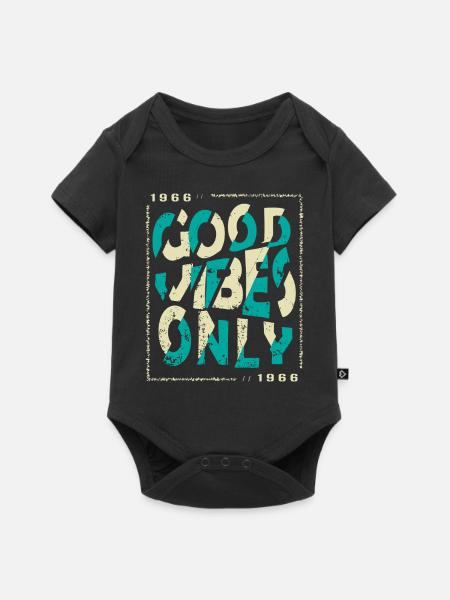 1966 Geburtstag 1966 Jahrgang 1966 Geschenk 1966 - Baby Premium Kurzarmbody - Schwarz