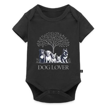 Dog Lover - Baby Premium short-sleeve bodysuit - black - Front