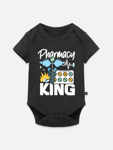 Pharmacy Tech Technician - Baby Premium Kurzarmbody - Schwarz