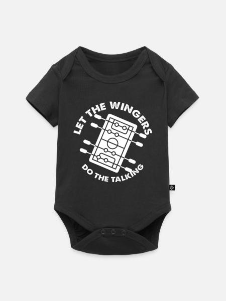 Let the Wingers Design - Baby Premium Kurzarmbody - Schwarz