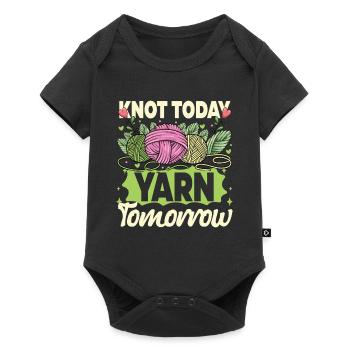 Crochet Tricot Noeud Aujourd’hui Fil Demain - Body à manches courtes Premium Bébé - noir - Devant
