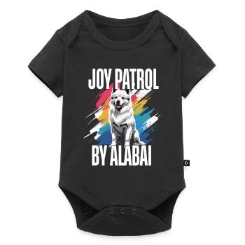 Alabai Dog Joy Patrol par Alabai - Body à manches courtes Premium Bébé - noir - Devant