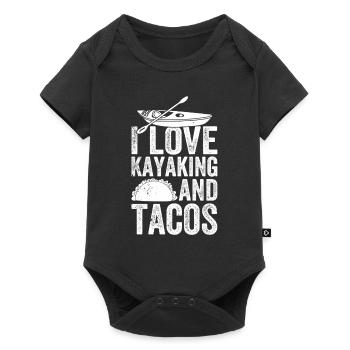 Funny Canoeing Kayaking - I love Kayaking and - Baby Premium Kurzarmbody - Schwarz - Vorne