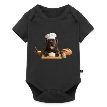 Cane Corso Italiano Baking Cake Cookies - Baby Premium short-sleeve bodysuit - black - Front